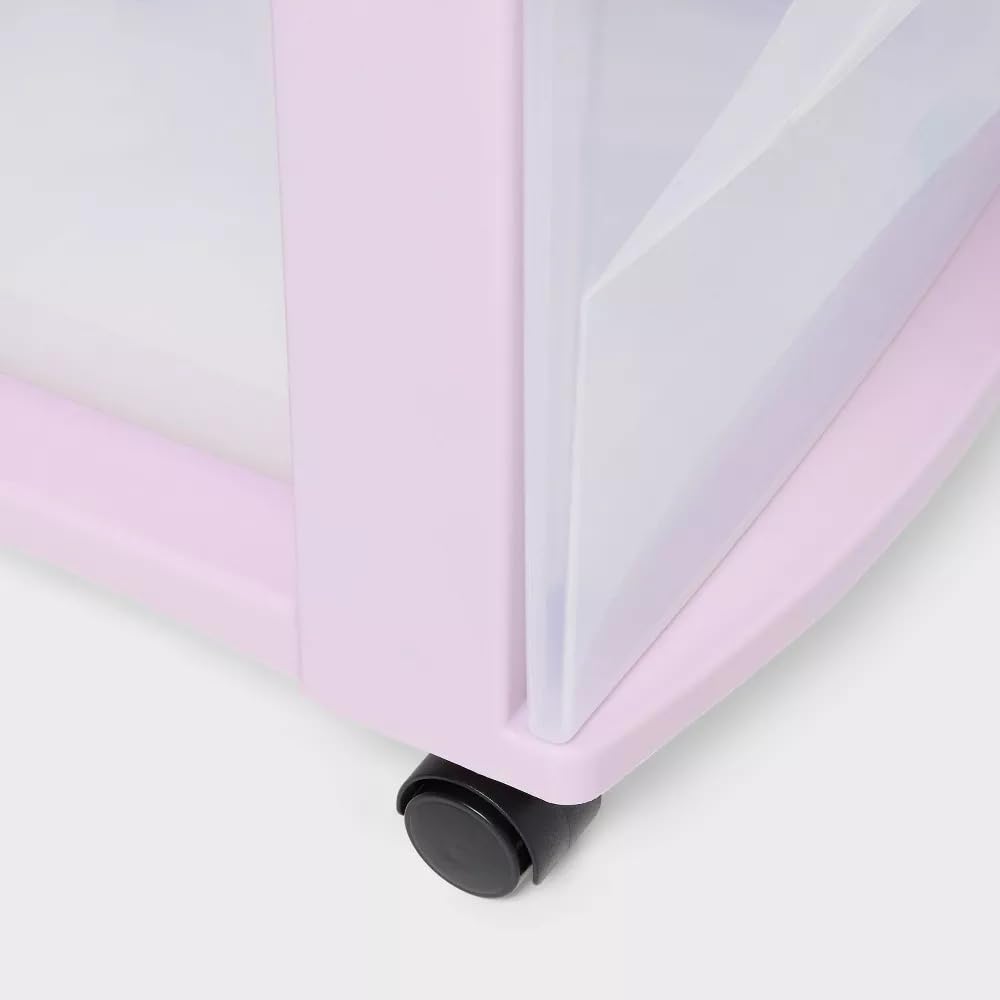 3 Drawer Plastic Storage Cart with Casters E441548