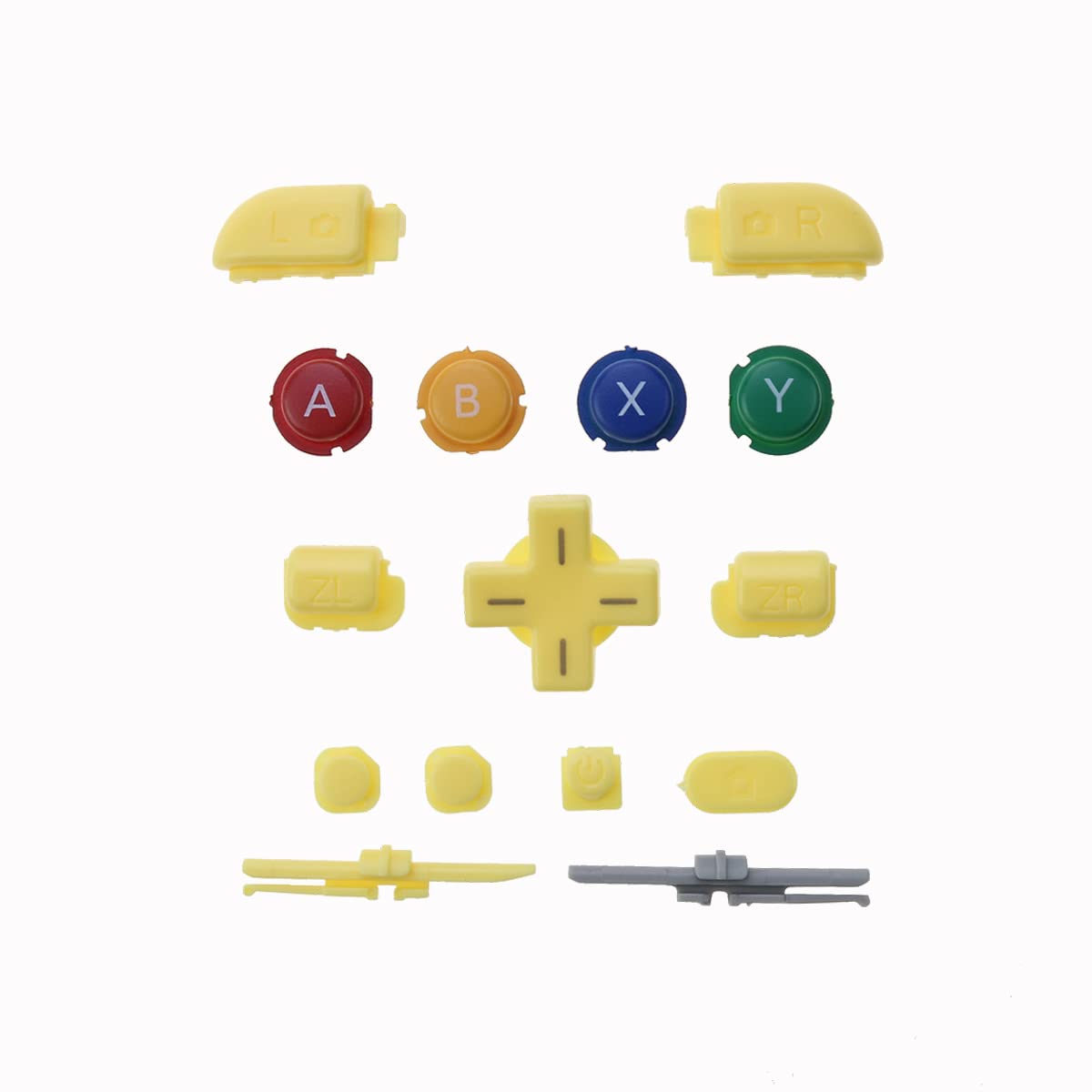 15 in 1 ABXY Button LR ZL ZR Home Buttons Replacement (Yellow) M89610