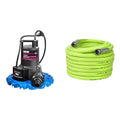 Blue Pool Cover Pump & 5/8 in. x 100 ft. Garden Hose K9883