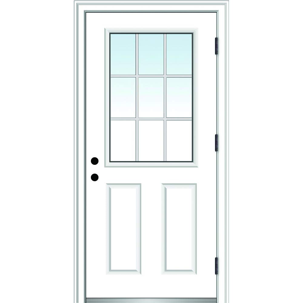 Primed Left Hand Outswing Prehung Steel Door 36"x80" K78454