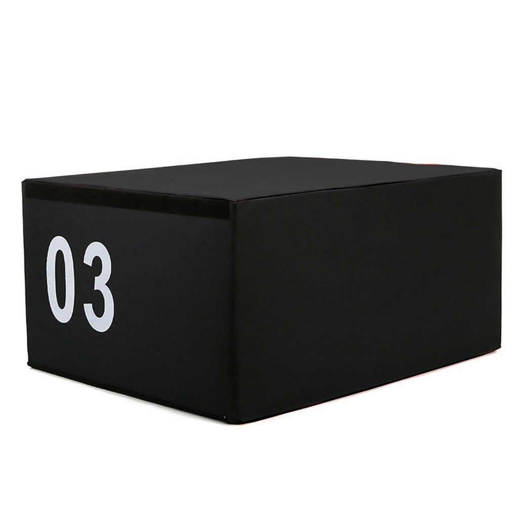 4-in-1 Foam Jumping Exercise Box Non-slip PU Leather Cover Z183647