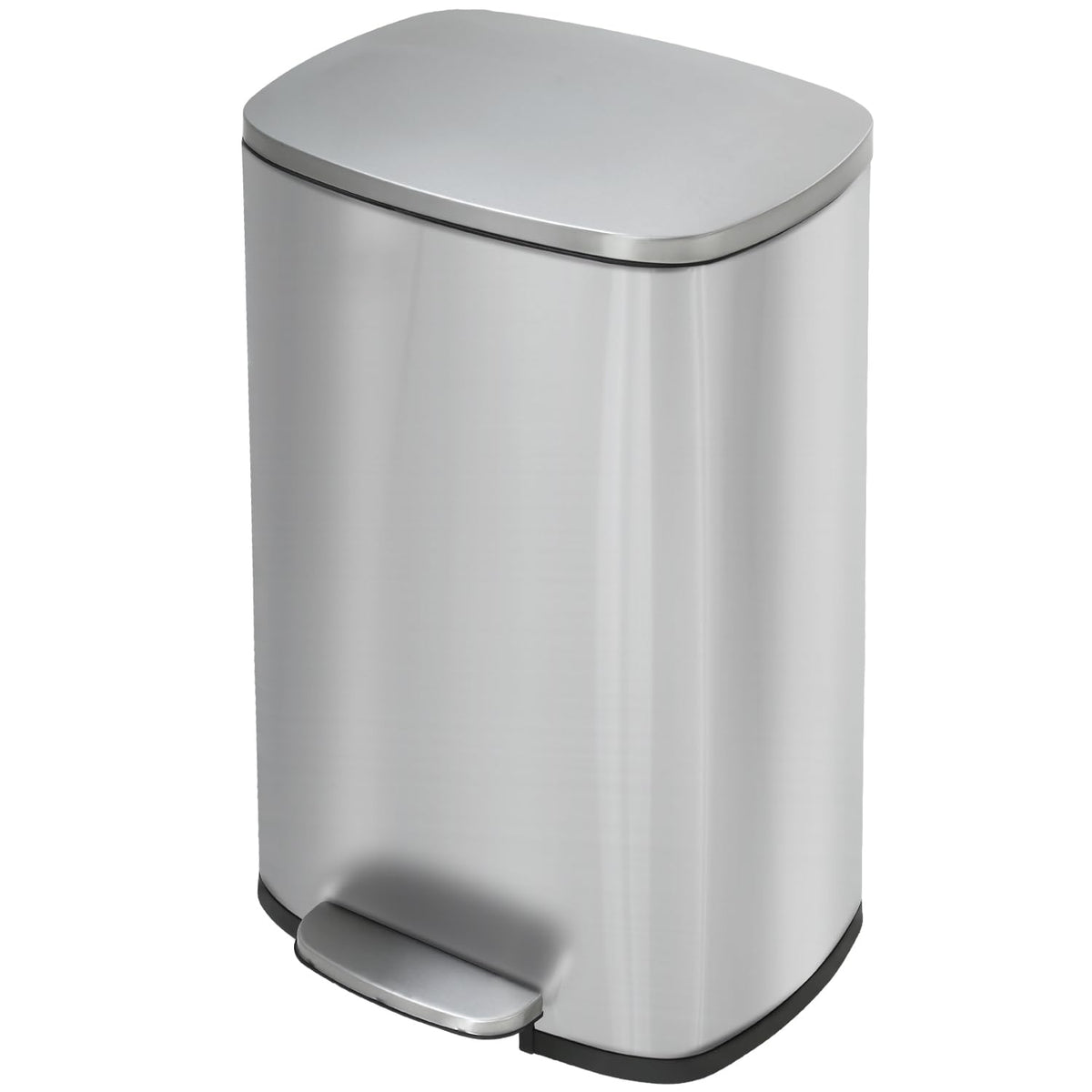 Stainless Steel Trash Can with Lid O216697