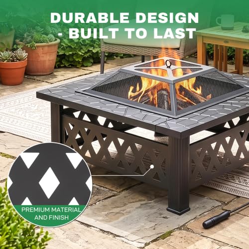 32 Inch Wood Burning Fire Pit I423