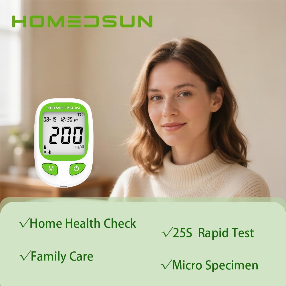 Total Cholesterol Monitor Kit with 10 Strips Lancets U7784