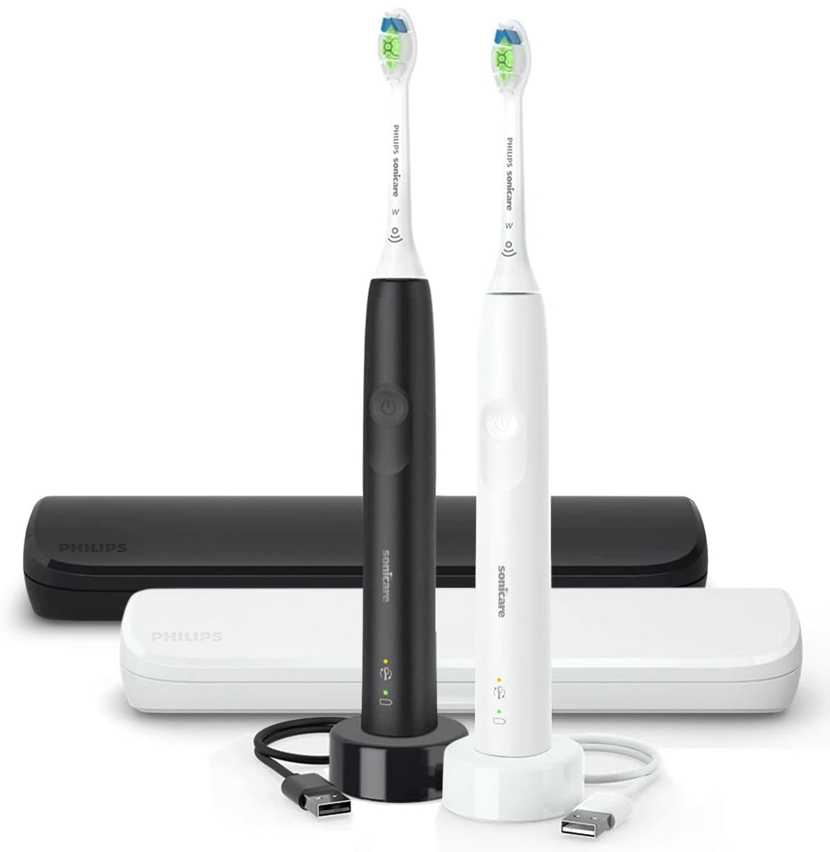 Rechargeable Electric Toothbrush with Pressure Sensor and Travel Case O994