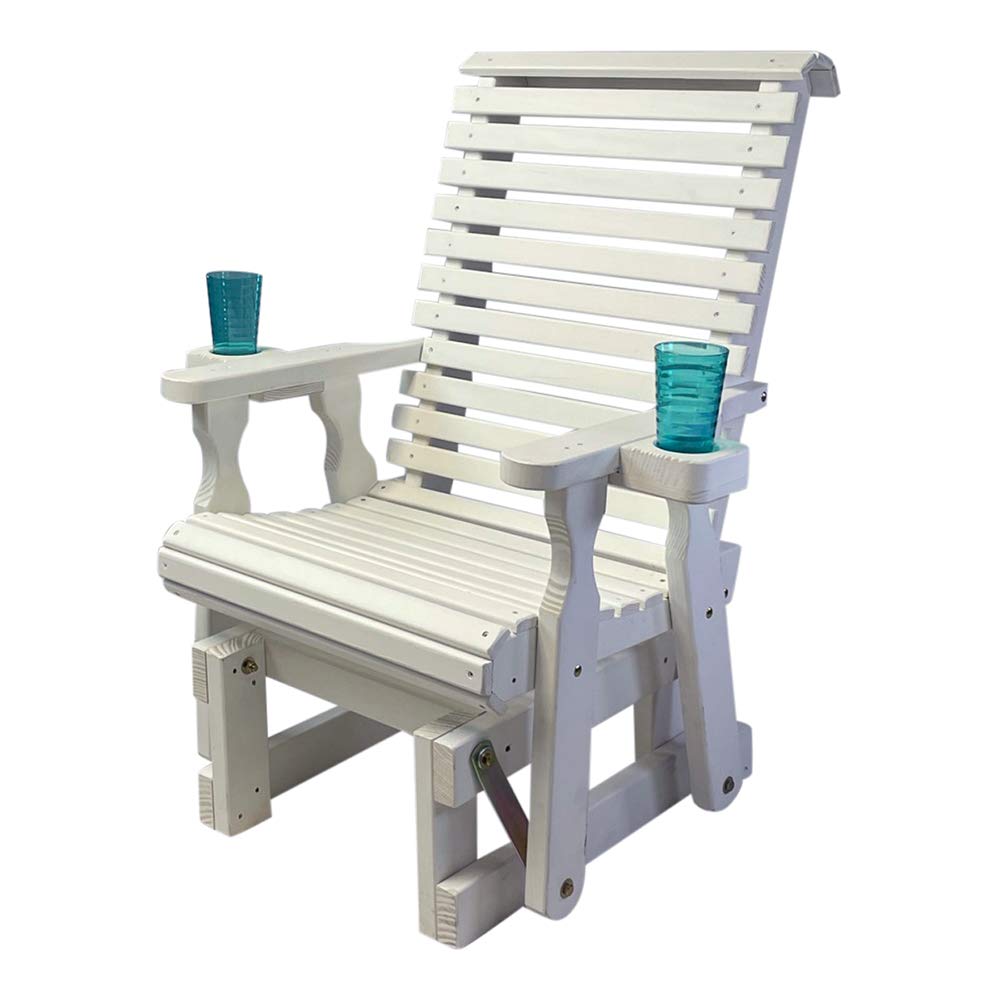 Heavy Duty 600 Lb High Back Glider Chair with Cupholders E548132