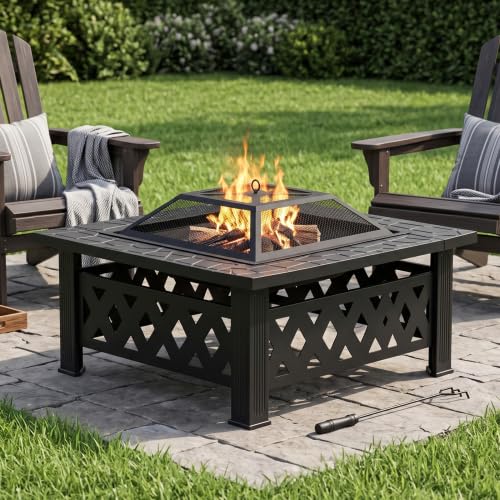 32 Inch Wood Burning Fire Pit I423