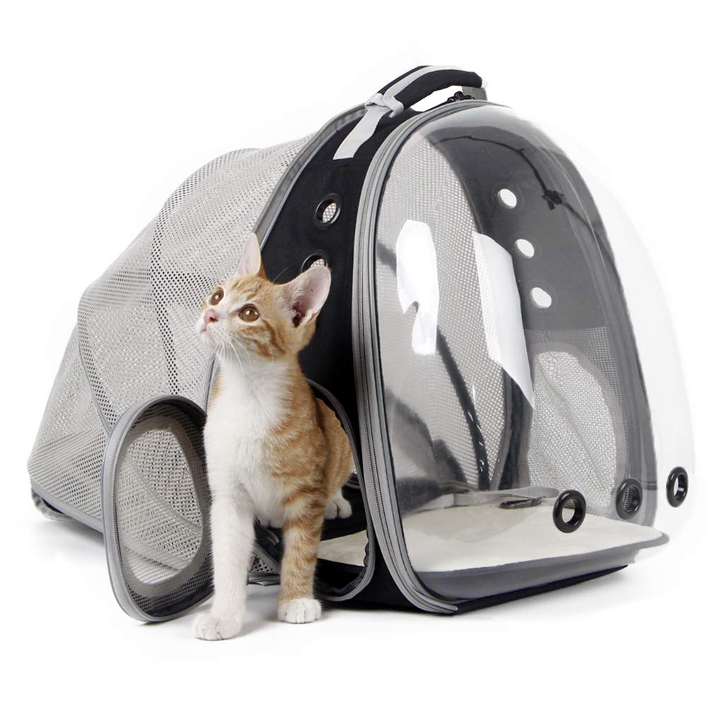 Expandable Cat Backpack Carrier with Bubble Window W8354