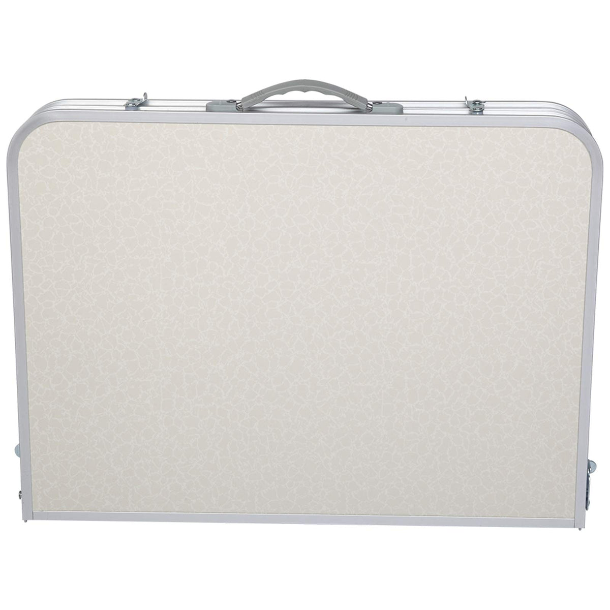 Folding Portable Camping Table 3 FT Aluminum White M27234