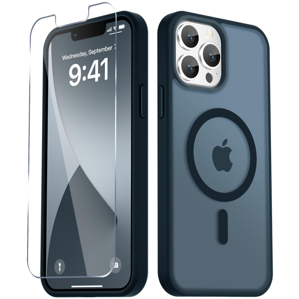 Matte Magnetic Navy Blue Phone Case U981430