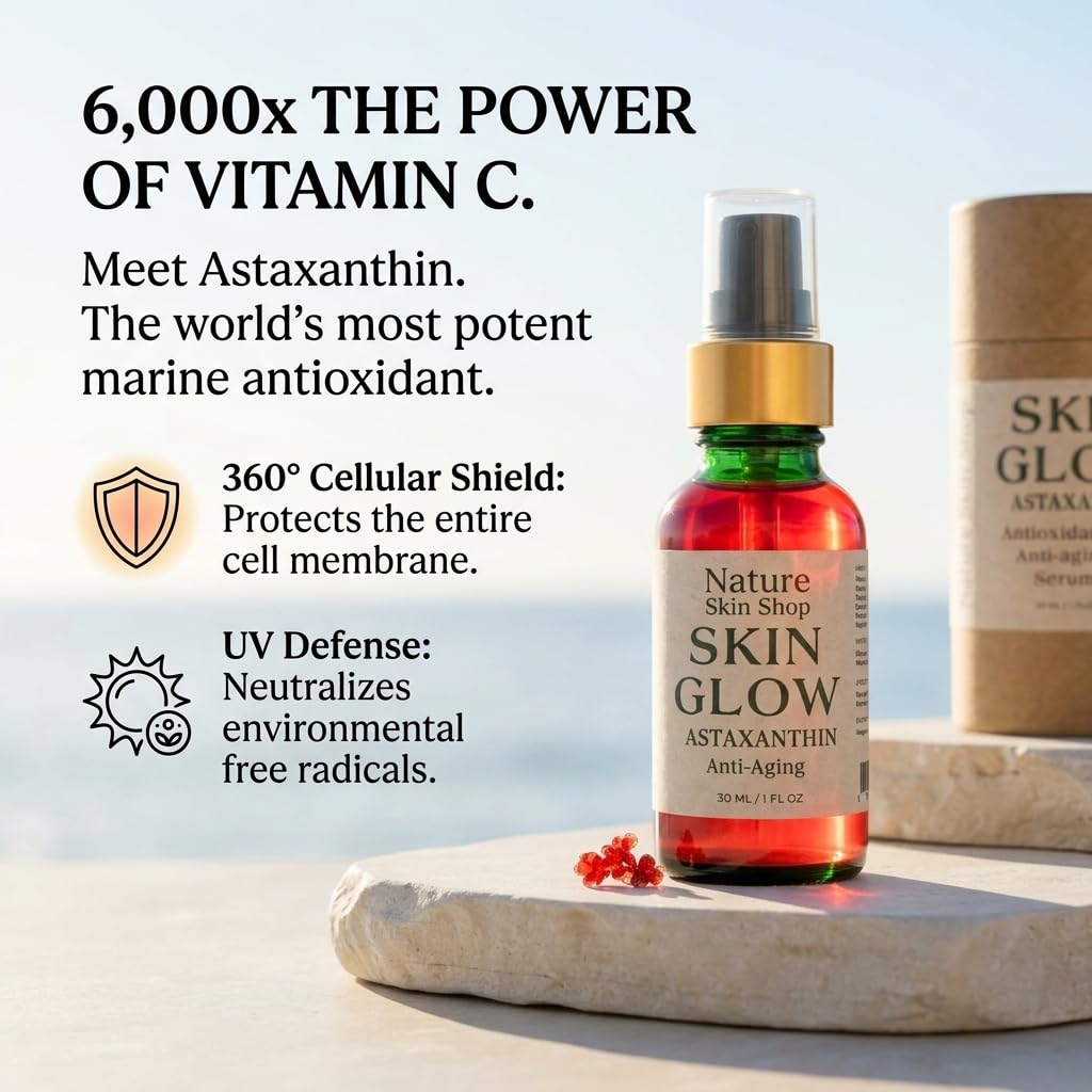 Astaxanthin Ceramide Anti-Aging Face Serum, 1 oz H7362