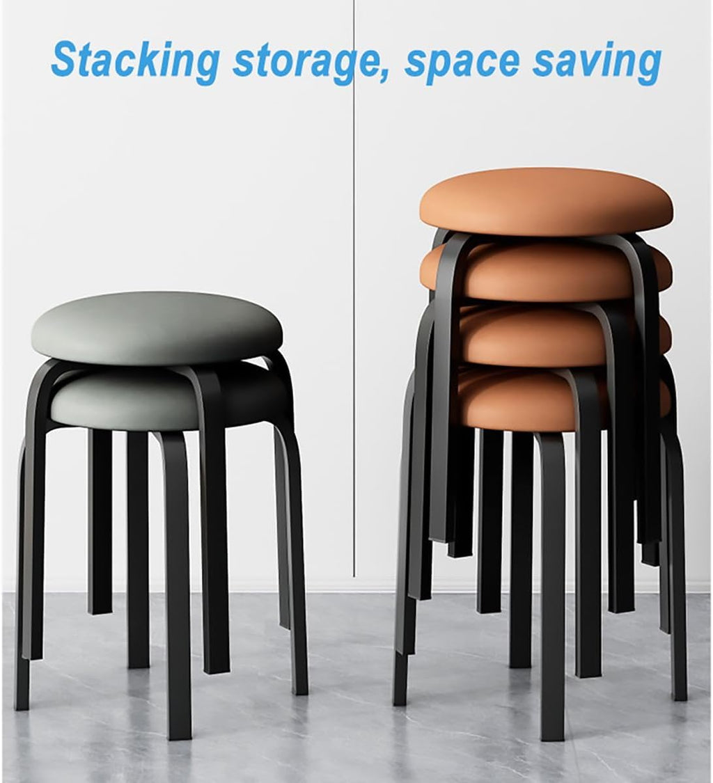 4 Pcs Stacking Round Stools N45554