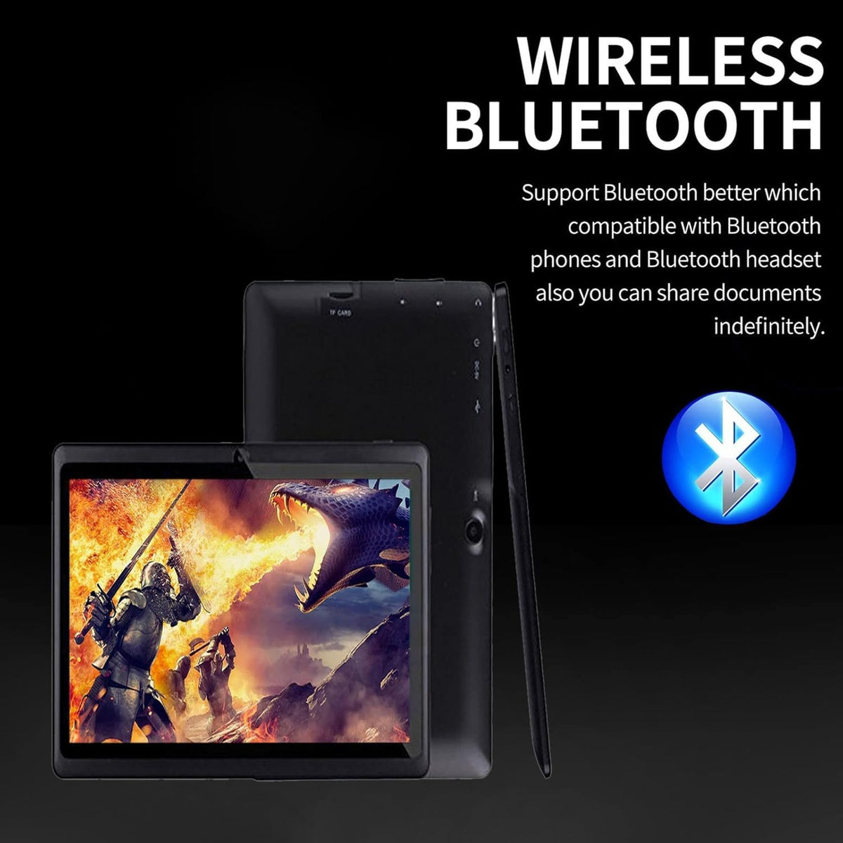 7-inch Android Tablet 1GB +8GB 3000 mAh Black F8477