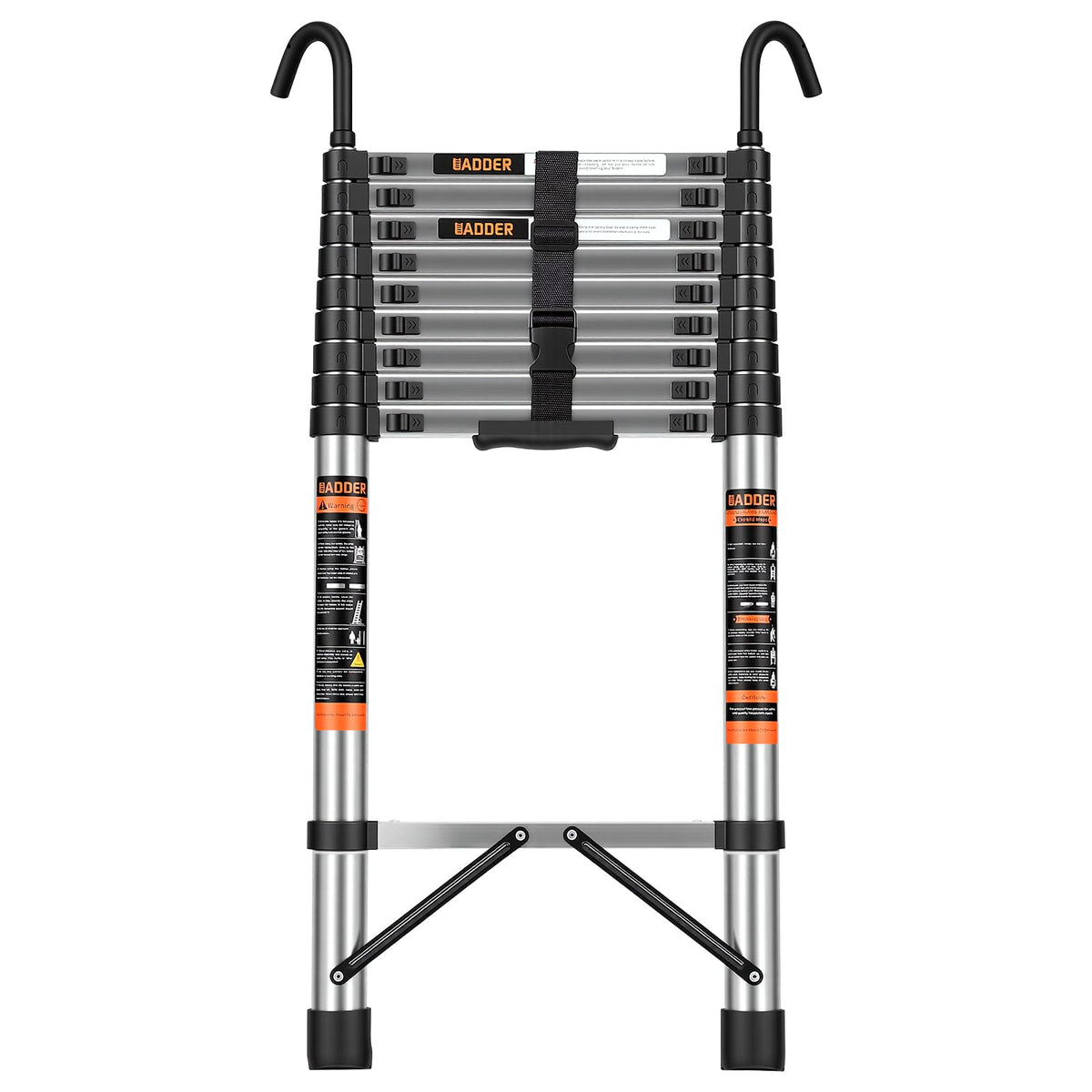 12.5 FT Telescoping Ladder with Hooks L2330