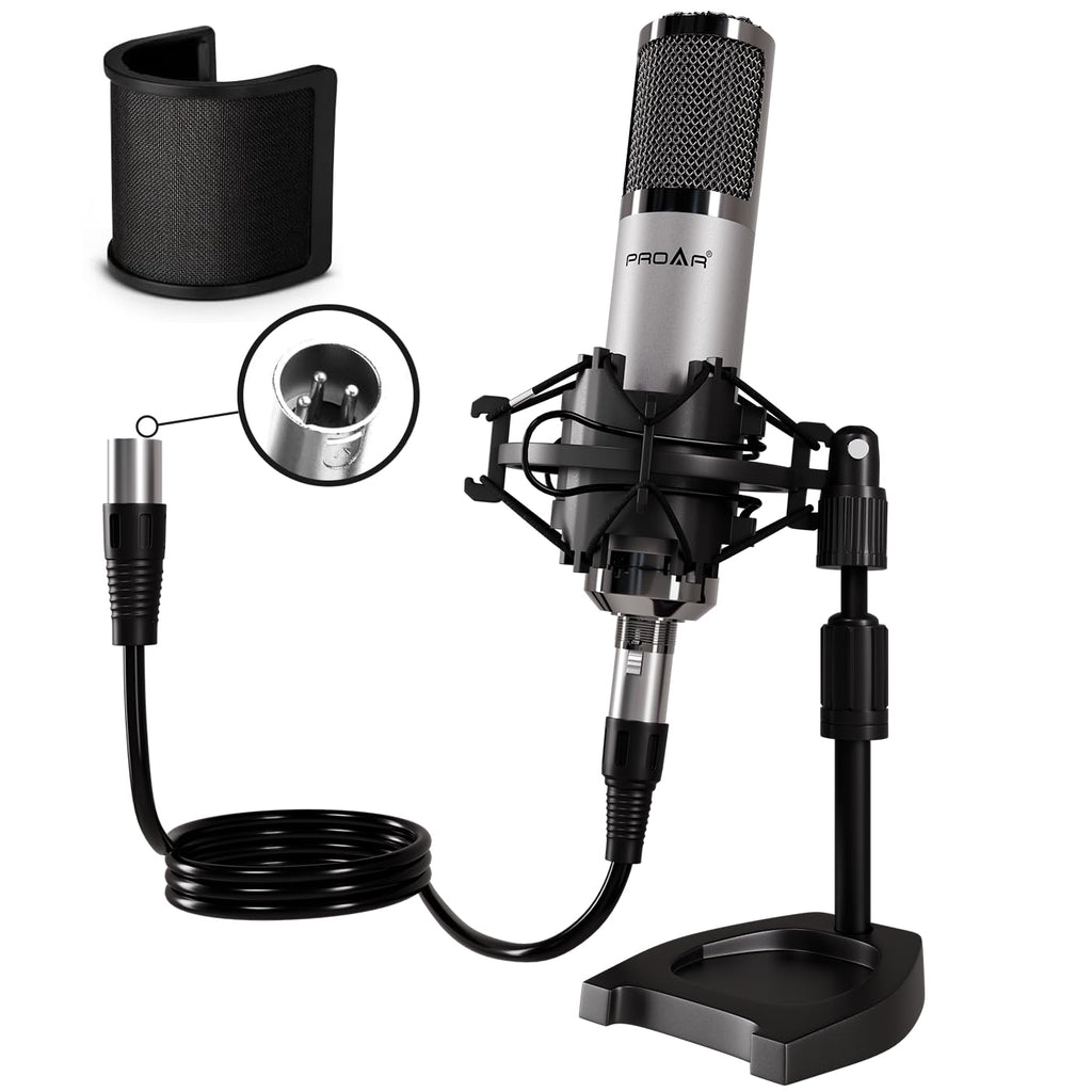 XLR Condenser Microphone with Desktop Stand K7950