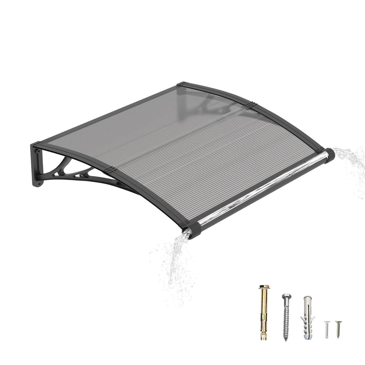 32" x 48" Window Door Awning Canopy with Drainage J911464