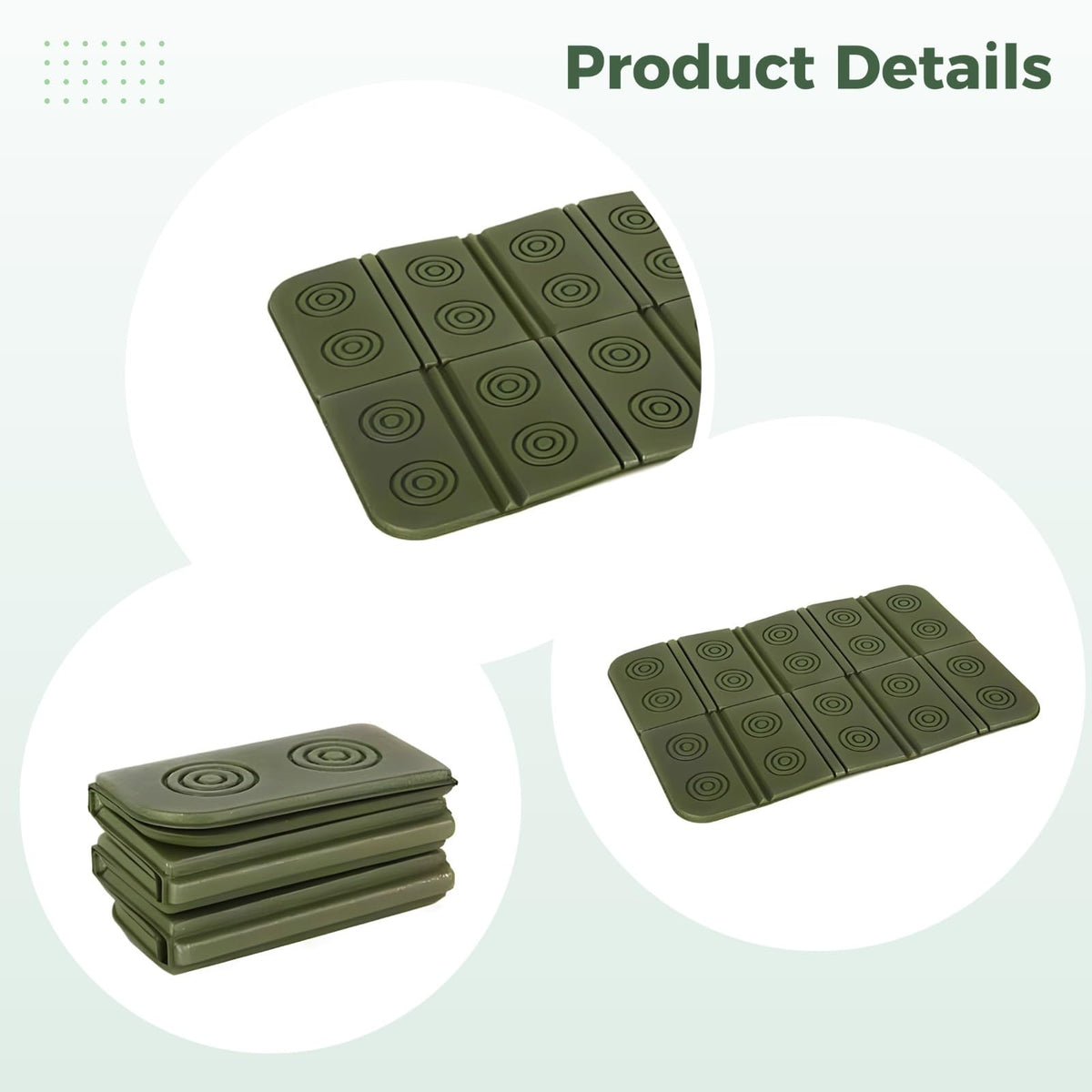 2 Pcs Waterproof Folding Foam Seat Cushion Q37908