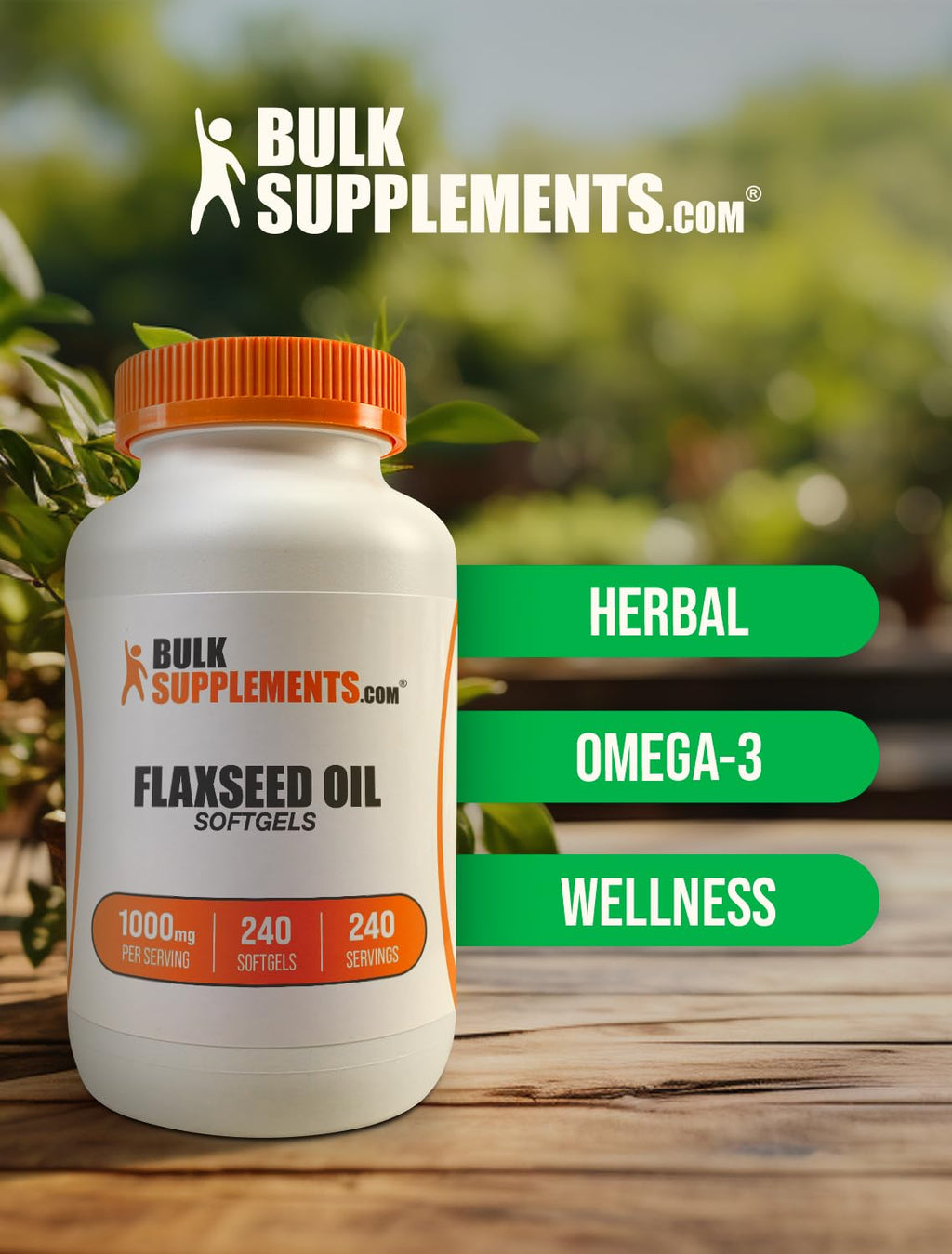 Flaxseed Oil 1000mg Softgels 240 Count M354