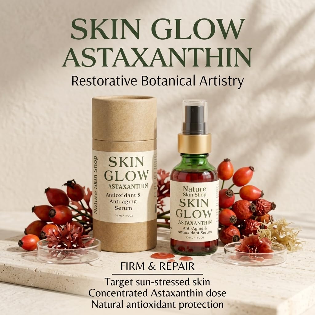 Astaxanthin Ceramide Anti-Aging Face Serum, 1 oz H7362