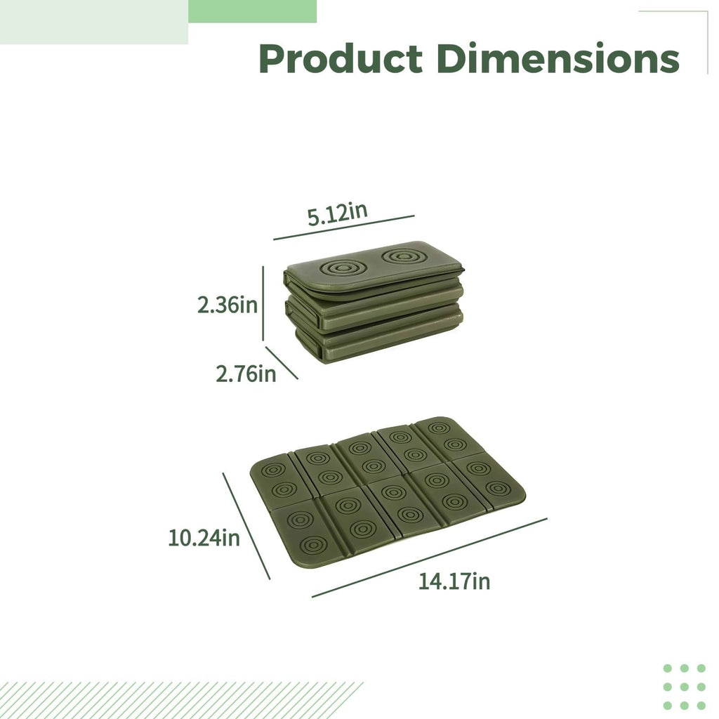 2 Pcs Waterproof Folding Foam Seat Cushion Q37908