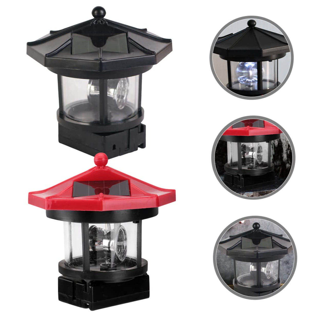 Solar Powered Lighthouse LED Garden Light Z5254