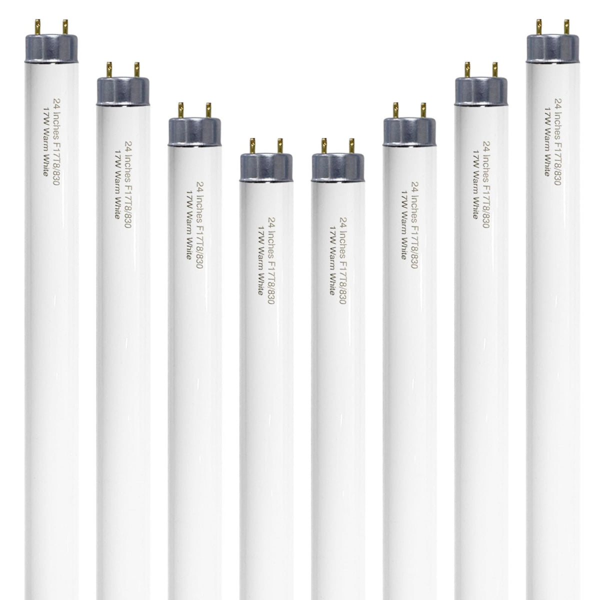 24 inch Warm White Fluorescent Tube Light 8 Pack H193