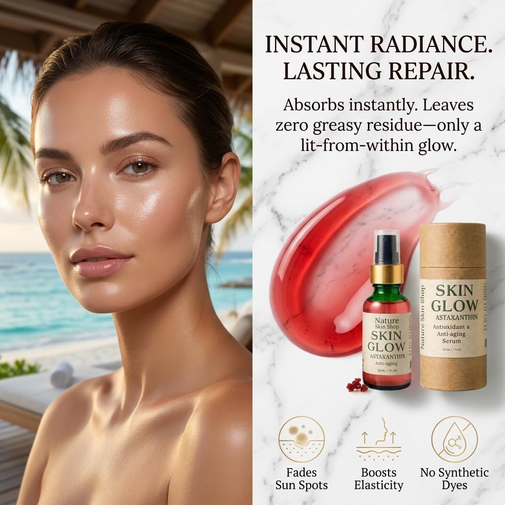 Astaxanthin Ceramide Anti-Aging Face Serum, 1 oz H7362
