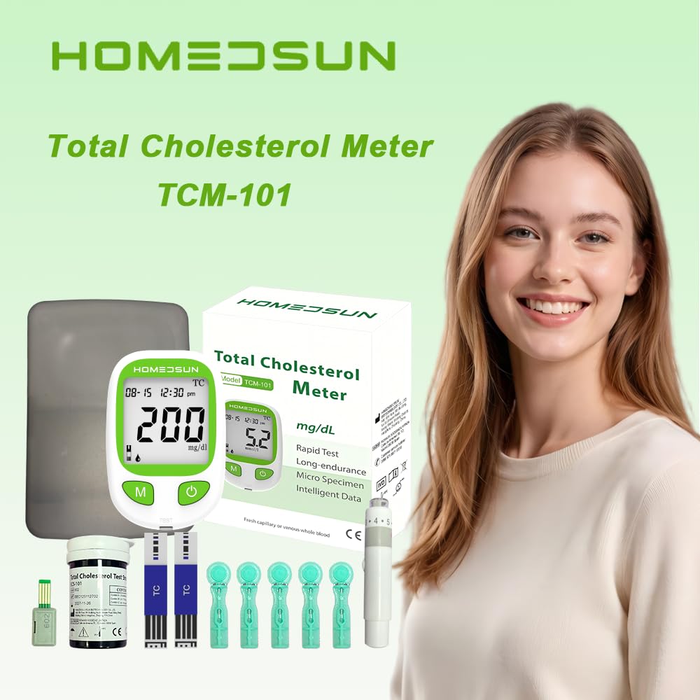 Total Cholesterol Monitor Kit with 10 Strips Lancets U7784