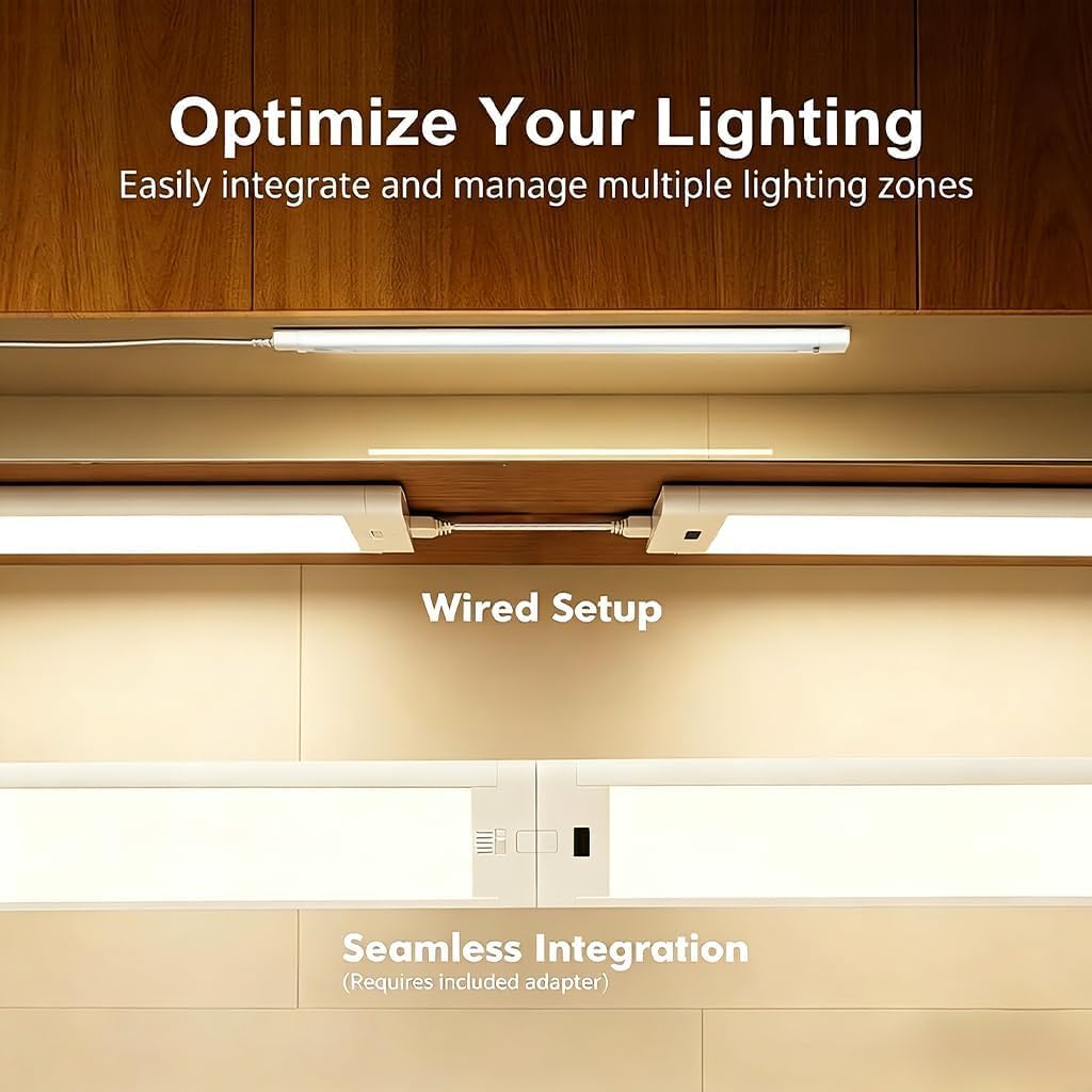 24 Inch 2 Pack Linkable Under Cabinet Lights Y356