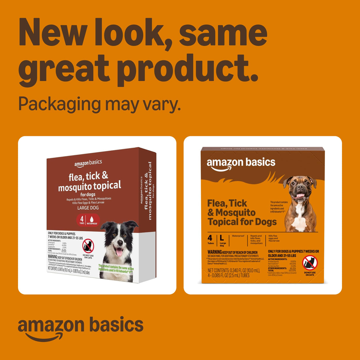 Flea Tick & Mosquito Topical Treatment for Large Dogs 4 Count G5251