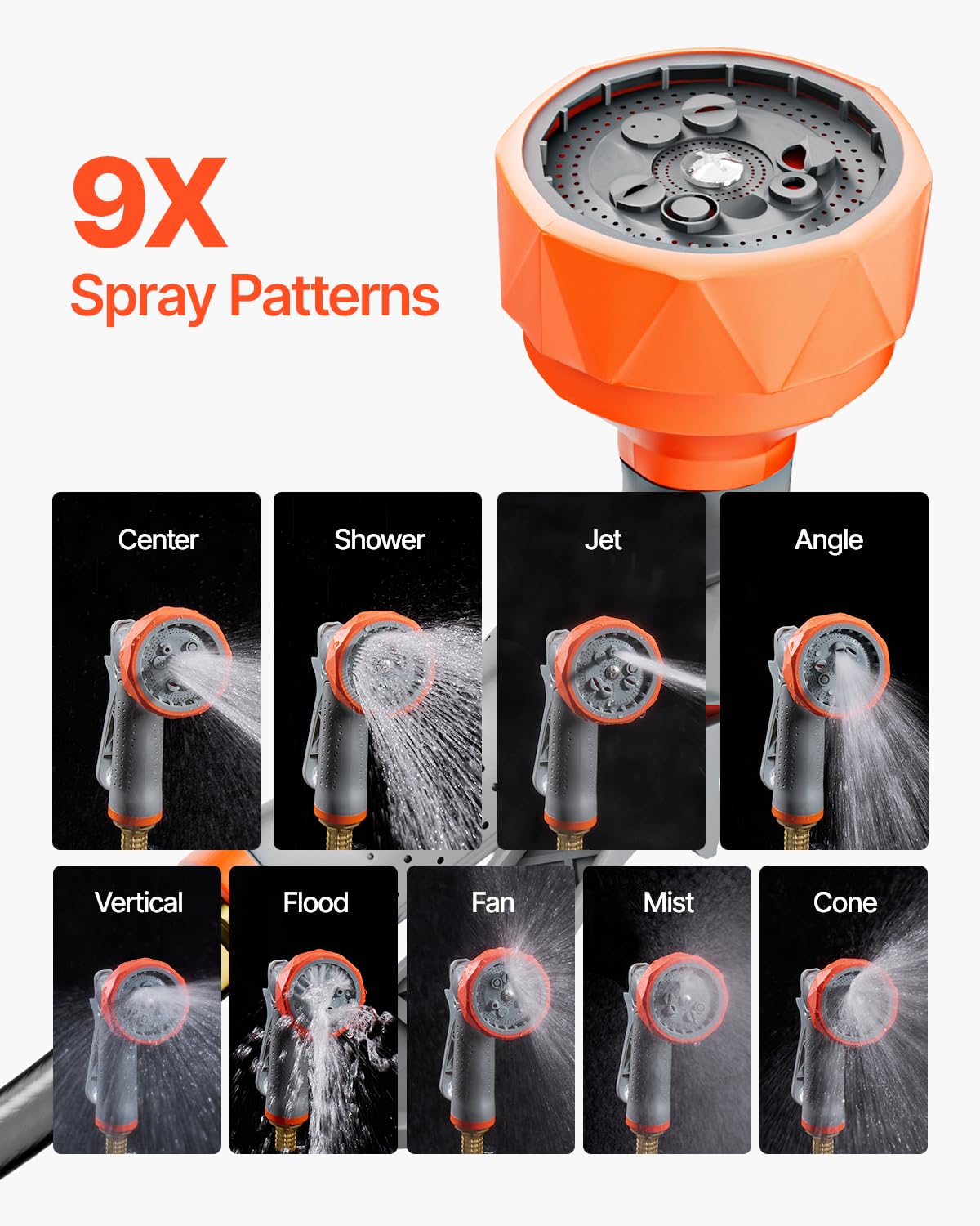 5/8 Inch x 100 ft Retractable Garden Hose Reel O373