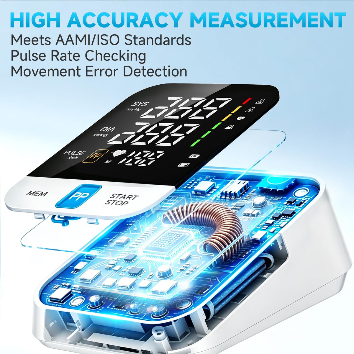 Automatic Upper Arm Blood Pressure Monitor with Large Cuff M3585