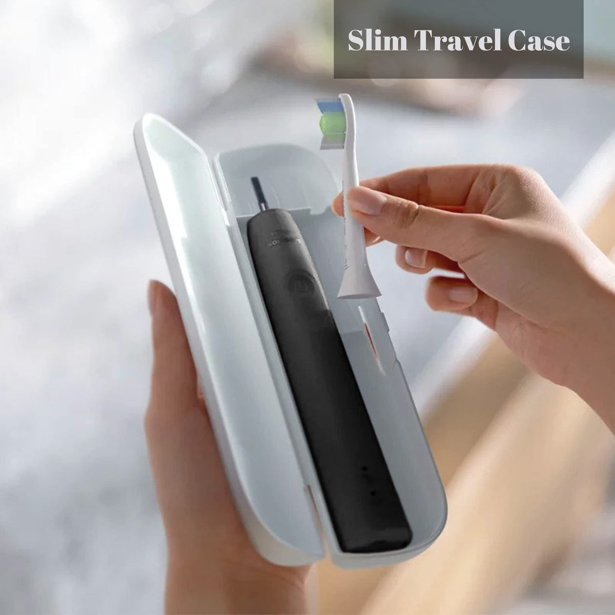 Rechargeable Electric Toothbrush with Pressure Sensor and Travel Case O994