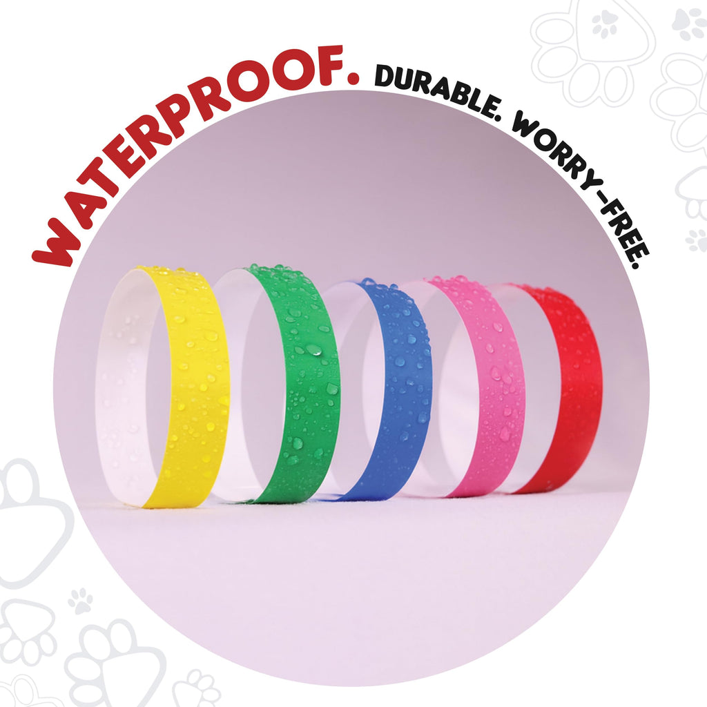 20 Inch 500 Count Waterproof Writable Tear-Resistant Pet ID Collars Q759987
