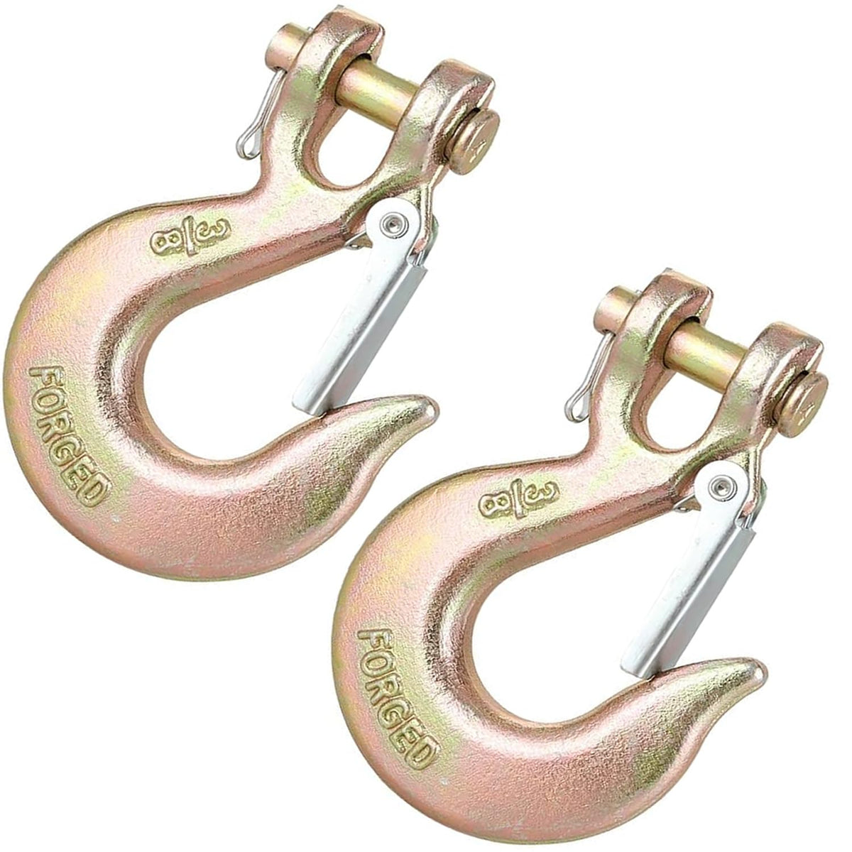 3/8 Inch Heavy Duty Forged Clevis Slip Hook with Safety Latch, 18,000 Lbs Capacity X97683