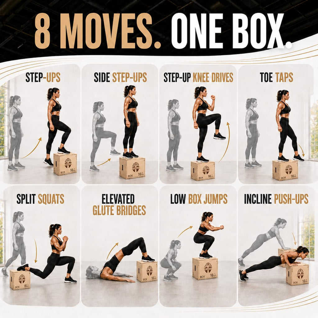 3-in-1 Wood Plyometric Jump Platform J166