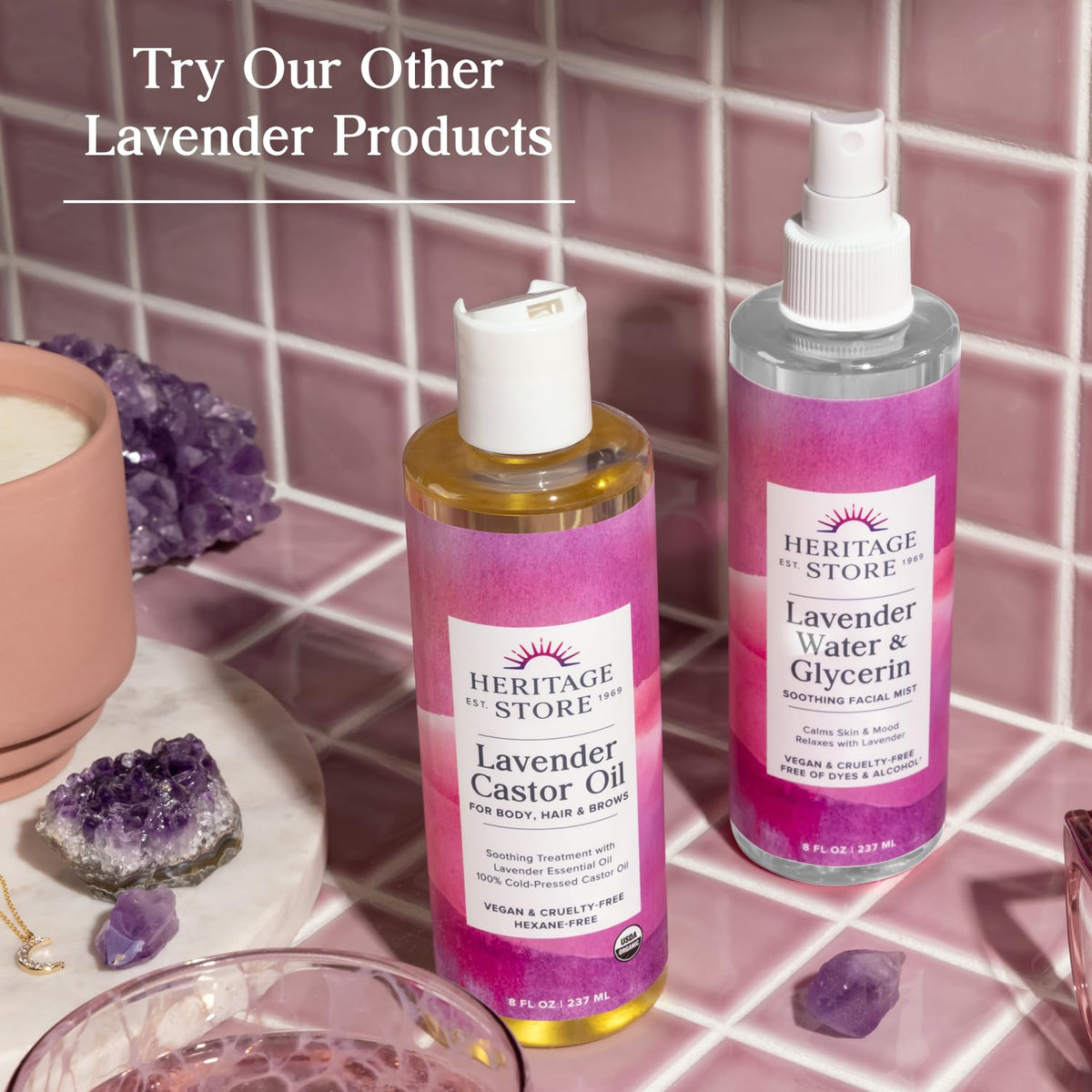 Lavender Water Mist Face and Body Spray 8oz K952