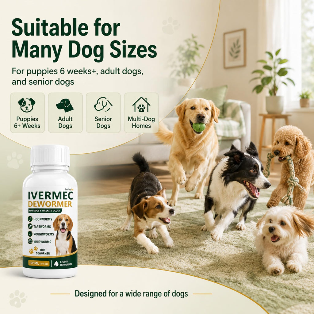 Broad Spectrum Dog Dewormer Liquid 120ml X911