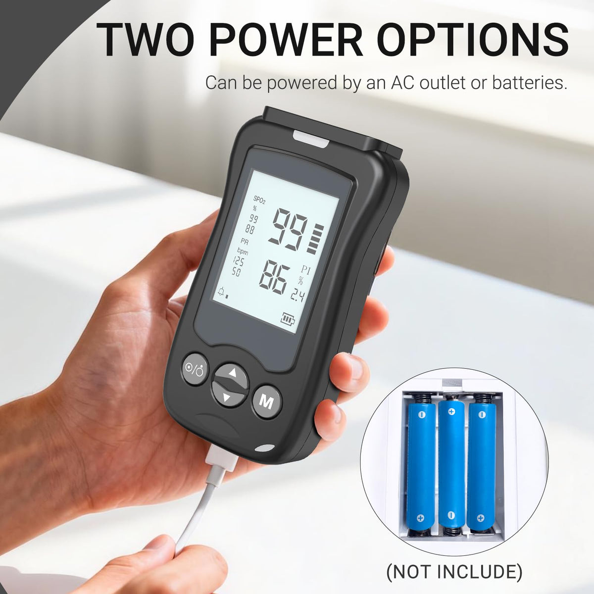 Handheld Pulse Oximeter with Wrap Probe U107