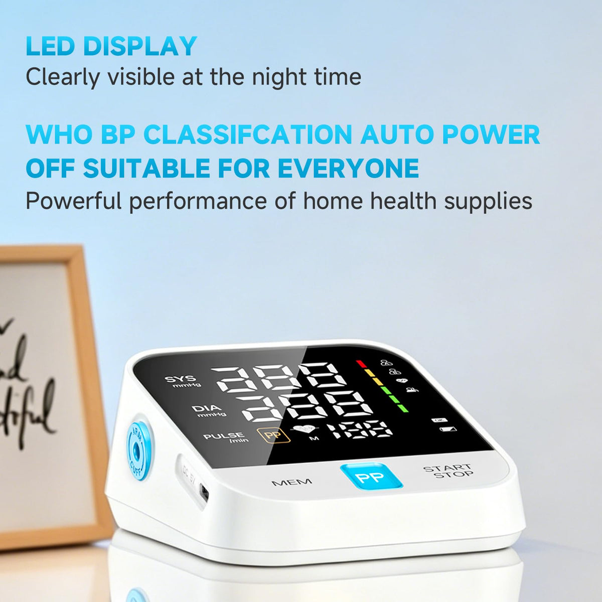Automatic Upper Arm Blood Pressure Monitor with Large Cuff M3585