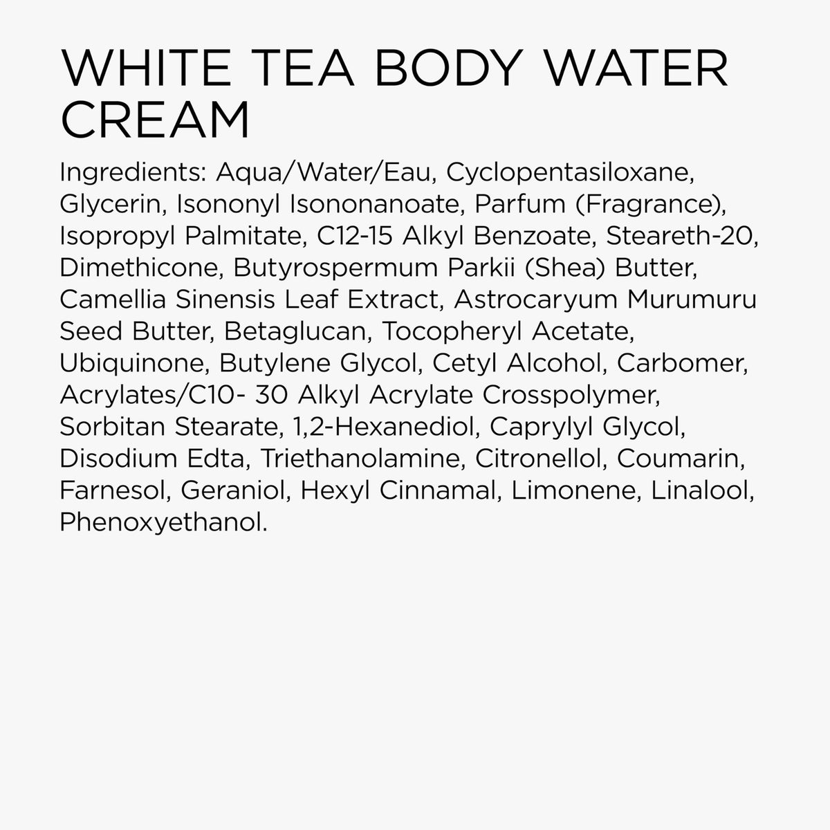 White Tea Eau de Parfum B126