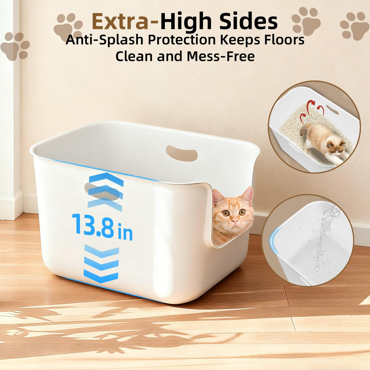 Extra Large High Sided Cat Litter Box S715800