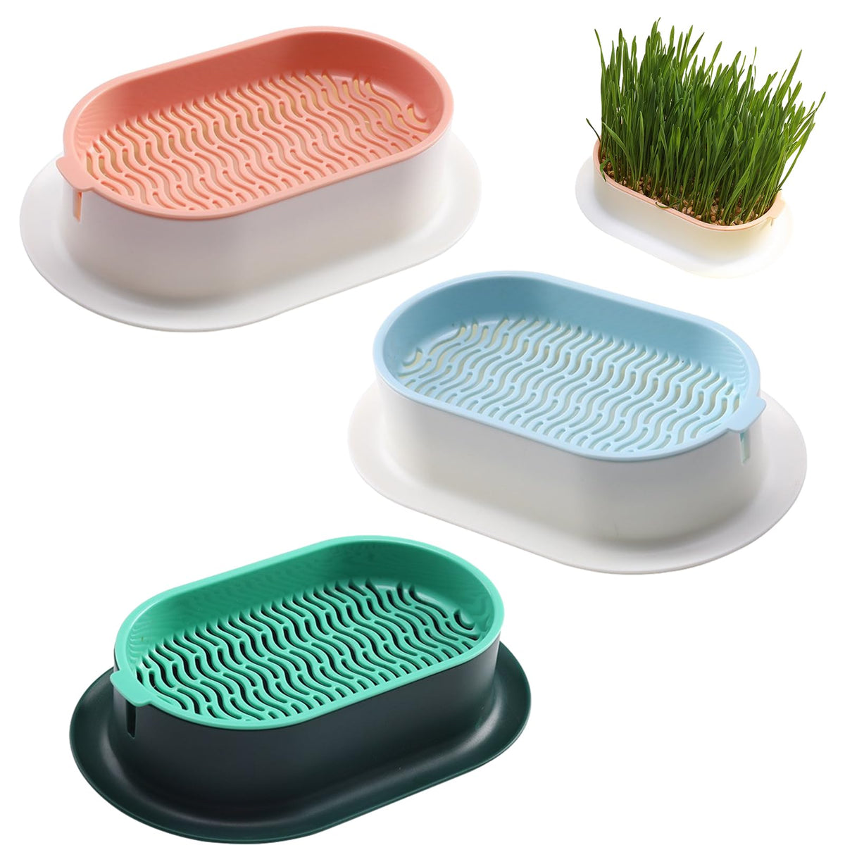3 Pack Hydroponic Seed Sprout Tray D865100