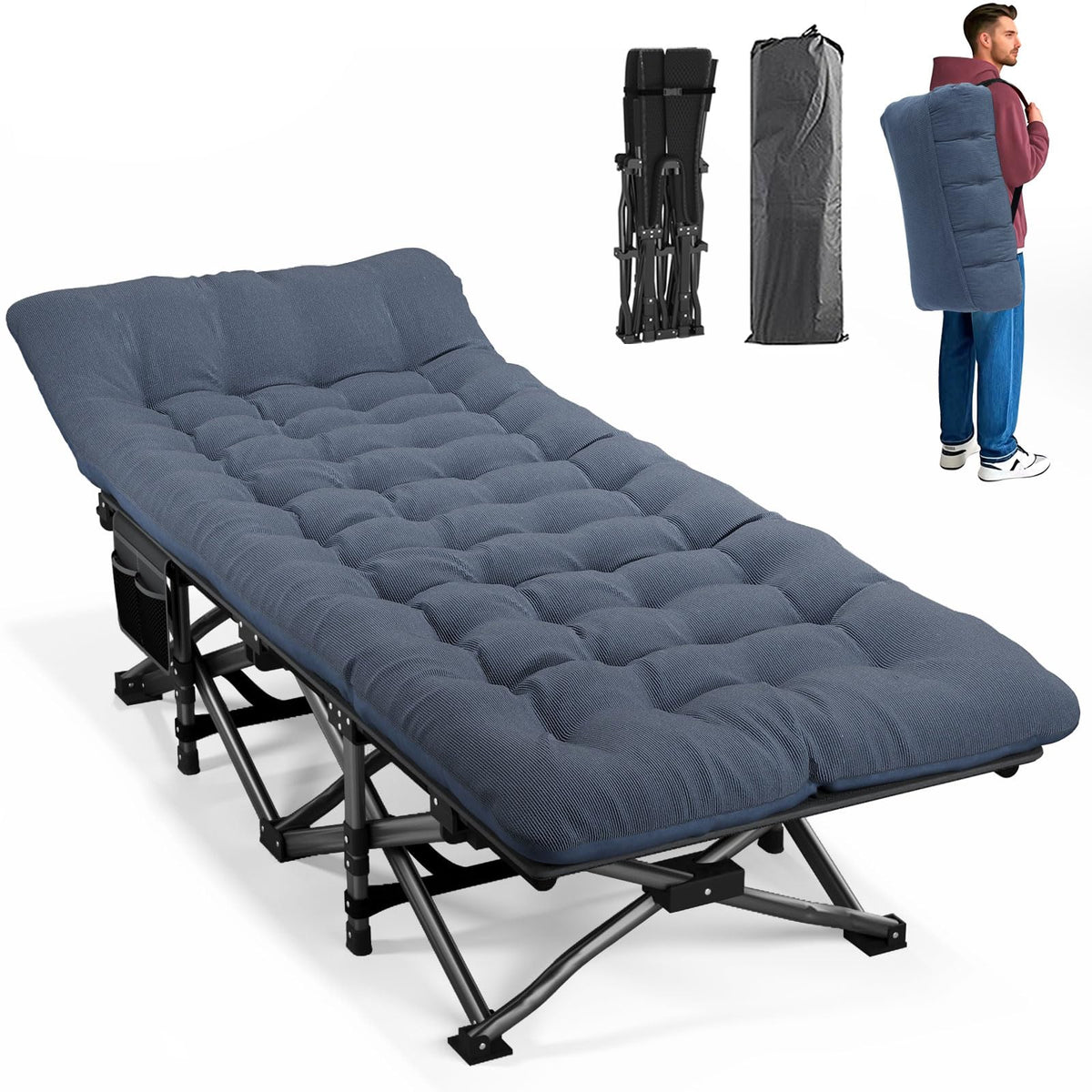 Camping Cot with Cushion Z26398