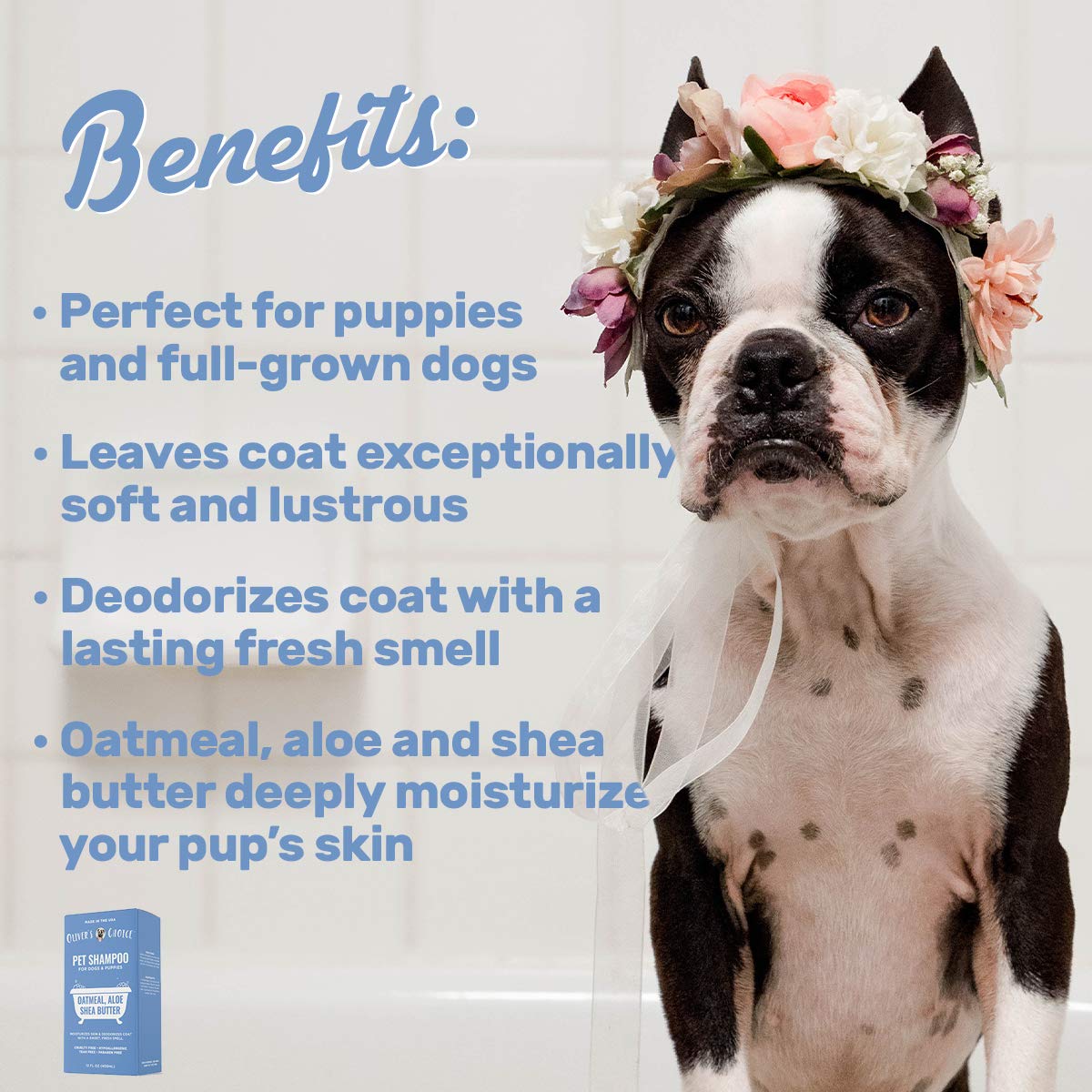 Oatmeal Aloe Shea Butter Dog Shampoo 14 fl. oz U57284