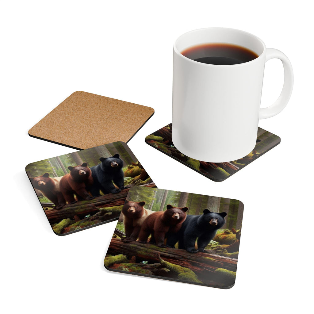 Black Bear Coasters Set of 4 I38171