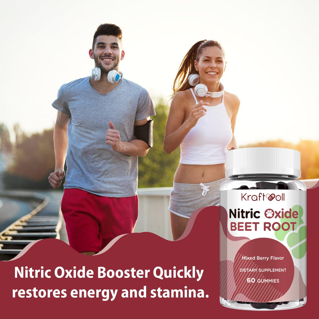 Sugar-Free Beet Root Gummies Mixed Berry 60 Gummies X934