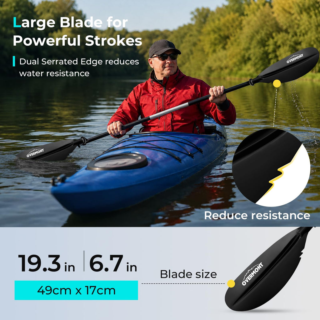 Heavy Duty Aluminum Alloy Kayak Paddles with Leash I8122