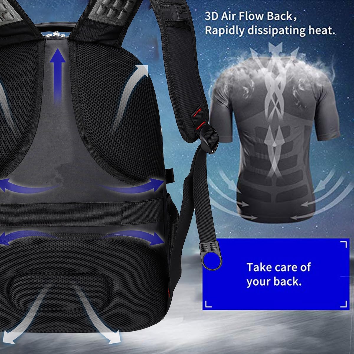Extra Large Travel Laptop Backpack P543773