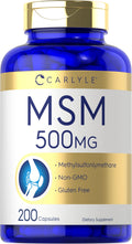 MSM Supplement Capsules 500mg 200 Count Z75696
